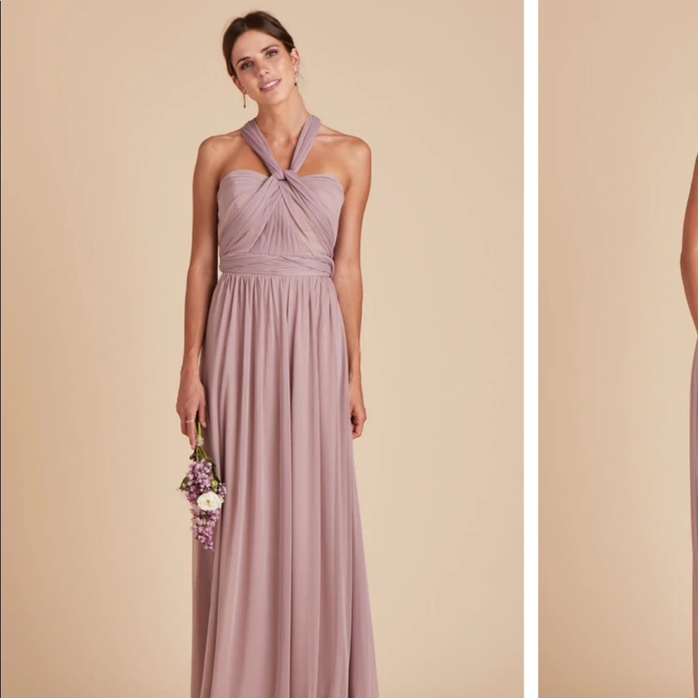 Chickie Convertible Dress in Mauve from Birdie Grey